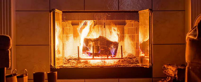 Mendota Hearth Landscape Fireplace Installation in Champlin, Minnesota