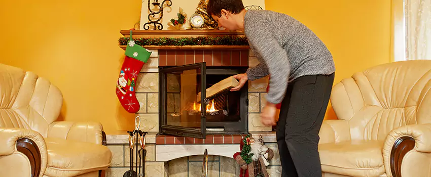 Rusted Metal Fireplace Restoration in Champlin, Minnesota