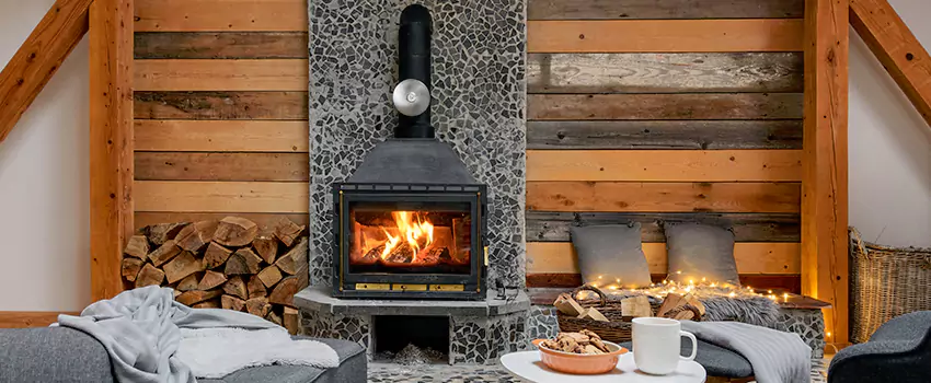 Thelin Hearth Products Direct Vent Gas Stove Fireplace Inspection in Champlin, Minnesota